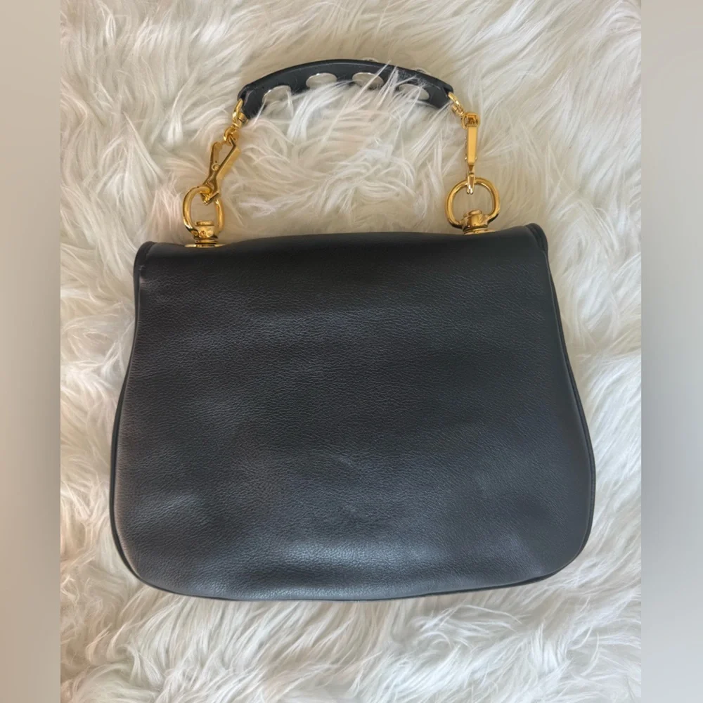 Gucci Blondie Black Leather Top Handle Bags - Picture 2 of 16